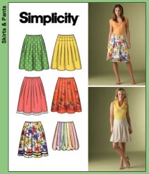 4186 CUTE LO RISE BUBBLE/PLEAT SKIRTS LENGTHS PATTERN 6-20 2 SZ